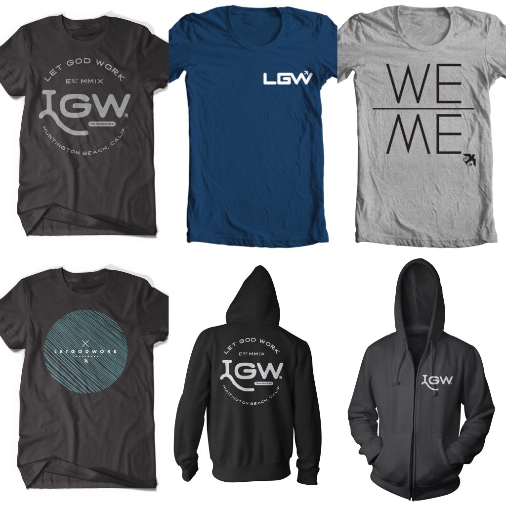 LETGOdwork's tweet image. 4 new tees and a new hoodie available now at LETGODWORK.com! Cheers! #letgodwork