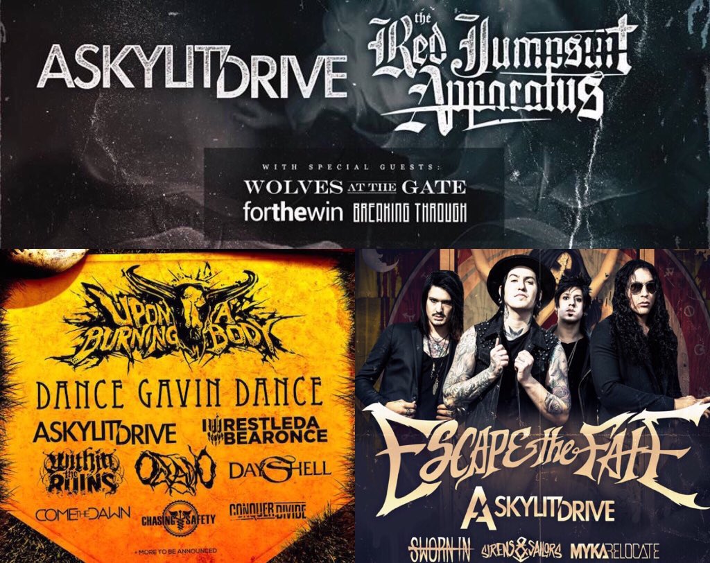 ASkylitDrive's tweet photo. 3 amazing tours in 2015. Old friends, new friends, and so many awesome fans! Thank you for an amazing year. #asd2015 https://t.co/zucrwQRVWc