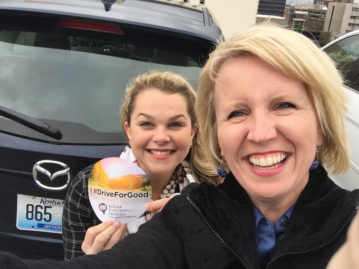 NortonChildrens's tweet photo. Show Kosair Children's Hospital your support by taking a #selfie! #Drive4Good! #MAZDADRIVE4GOOD #KCHDRIVE4GOOD https://t.co/J64CJ3qP4J