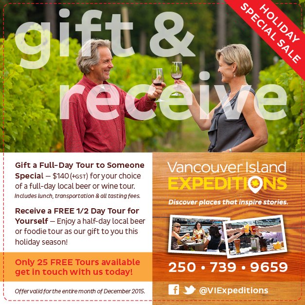 VIExpeditions's tweet photo. Like receiving the gift you're giving? We'll gift you a 1/2 day tour when you buy a full-day tour for someone else! https://t.co/OdAbXO8G43