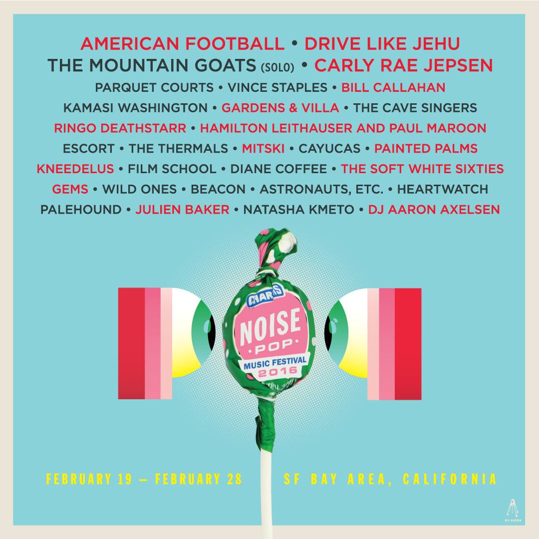 Pumped to have <a href="/americfootball/">American Football</a> &amp; <a href="/paintedpalms/">☯PΛINTΞD PΛLMS☯</a> playing <a href="/noisepop/">Noise Pop</a> 2016! noisepop.com/2016/