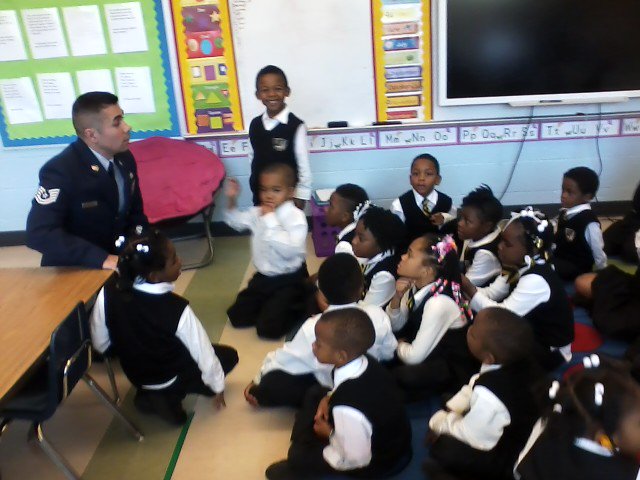 K_Kidd_ICPS's tweet photo. We had the privilege of having a US Air Force Sergent visit us today! Thanks for coming by Sergent Holmgren! https://t.co/dtUrz20lCw