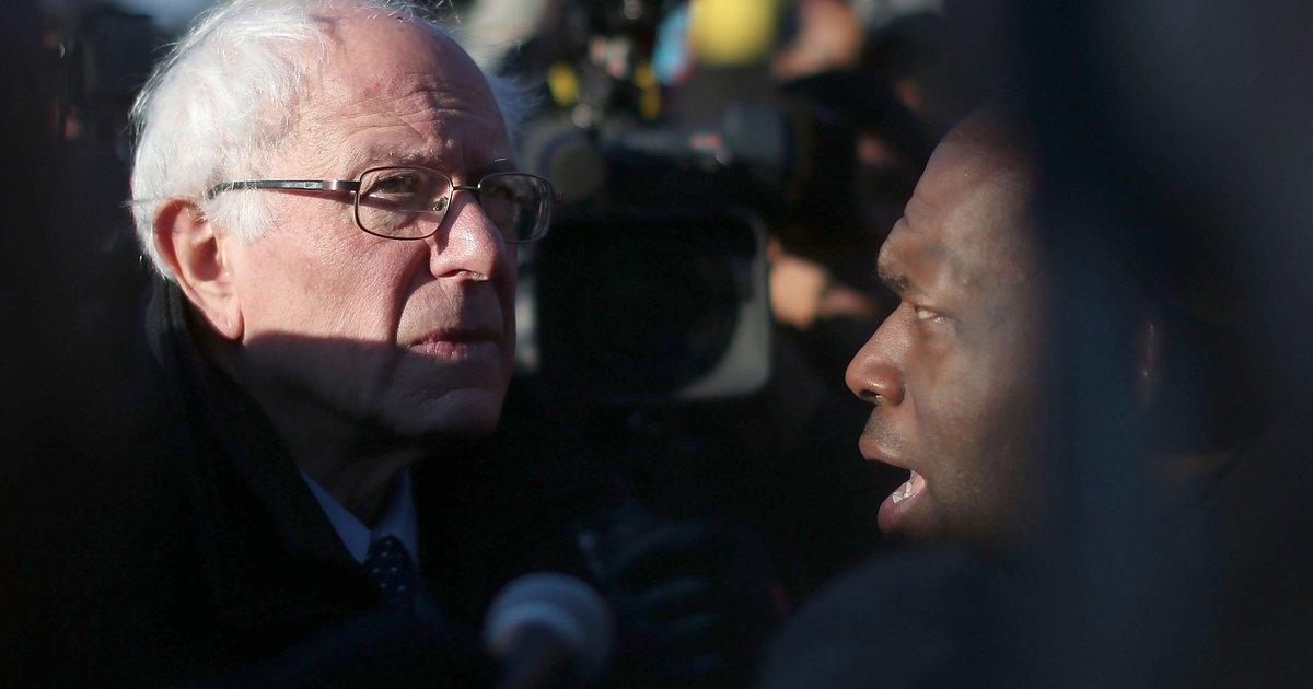 HuffPost's tweet image. Bernie Sanders walked through West Baltimore. Here's what residents think about his trip huff.to/1YX5AAR