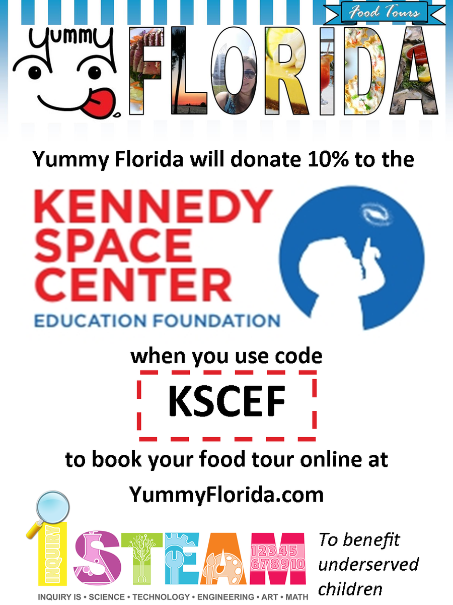 YummyFlorida's tweet photo. 10% of purchase to benefit @KSCEF when you book @YummyFlorida food tour w/code KSCEF from https://t.co/7twwplmDyQ! https://t.co/iCR7xlsWB4