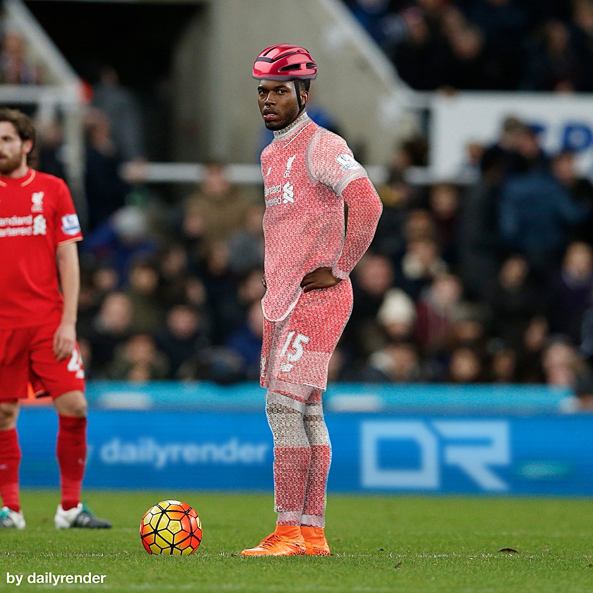 DailyRender's tweet photo. Sturridge again out for several weeks.. I got a solution, Daniel 'Bubble Wrapper' Sturridge #LFC https://t.co/AkjYFSHPnP