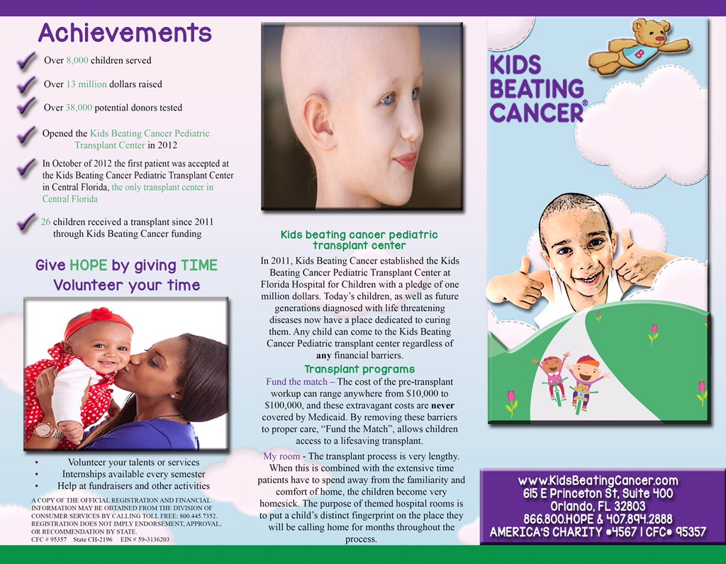 KarolinaSpan's tweet photo. Presented our final product for Kids Beating Cancer today😁 Extremely proud of our brochure! #ENG209 @DrCoffae https://t.co/rorFQeHnLb