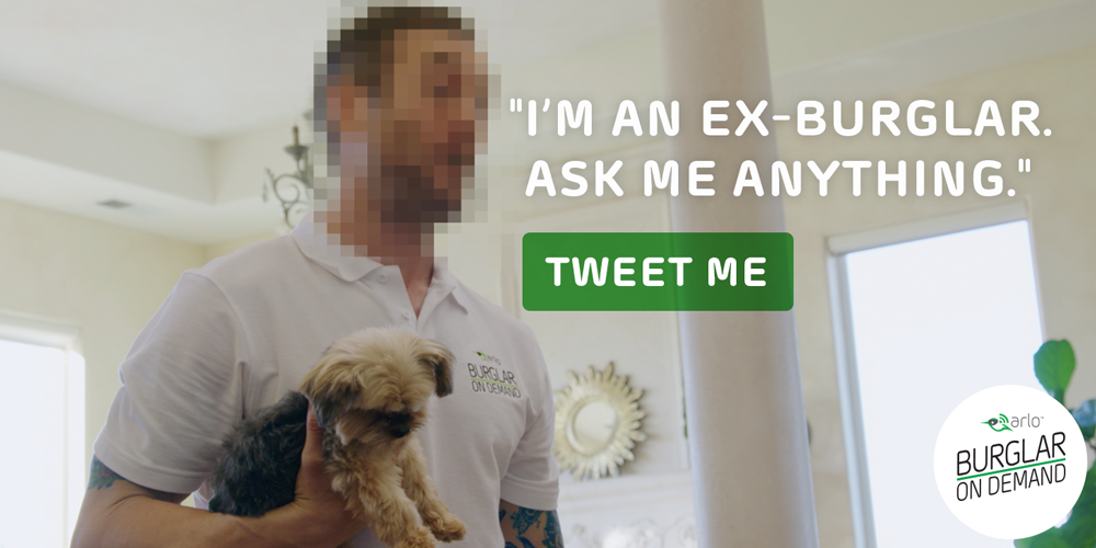 BurglarOnDemand's tweet photo. Get your questions answered by an ex-burglar live on Twitter @BurglarOnDemand https://t.co/WUiPBtDaAO