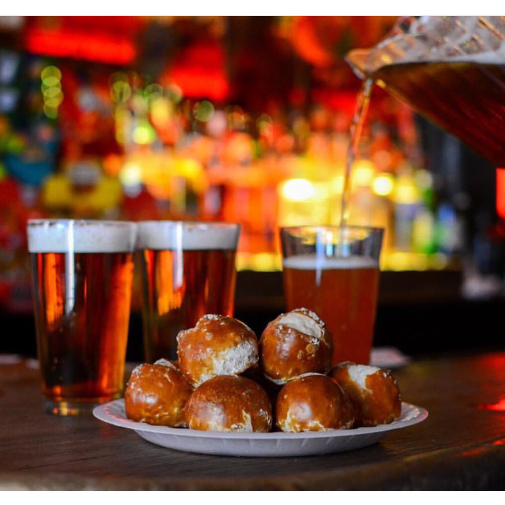 We have stuffed pretzel balls!! So yummy!!