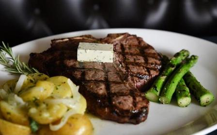 GaslightGrill's tweet image. This is owner Dick Hawk’s favorite steak: a sizzling 24oz Certified Angus Beef Porterhouse! On special this month!