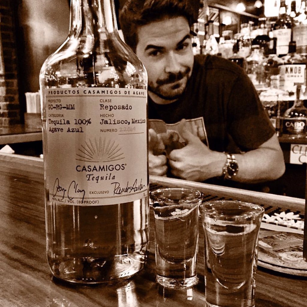 This stud is behind the bar tonight. Don't be shy! #Casamigos #Tequila #AstoriaTenders