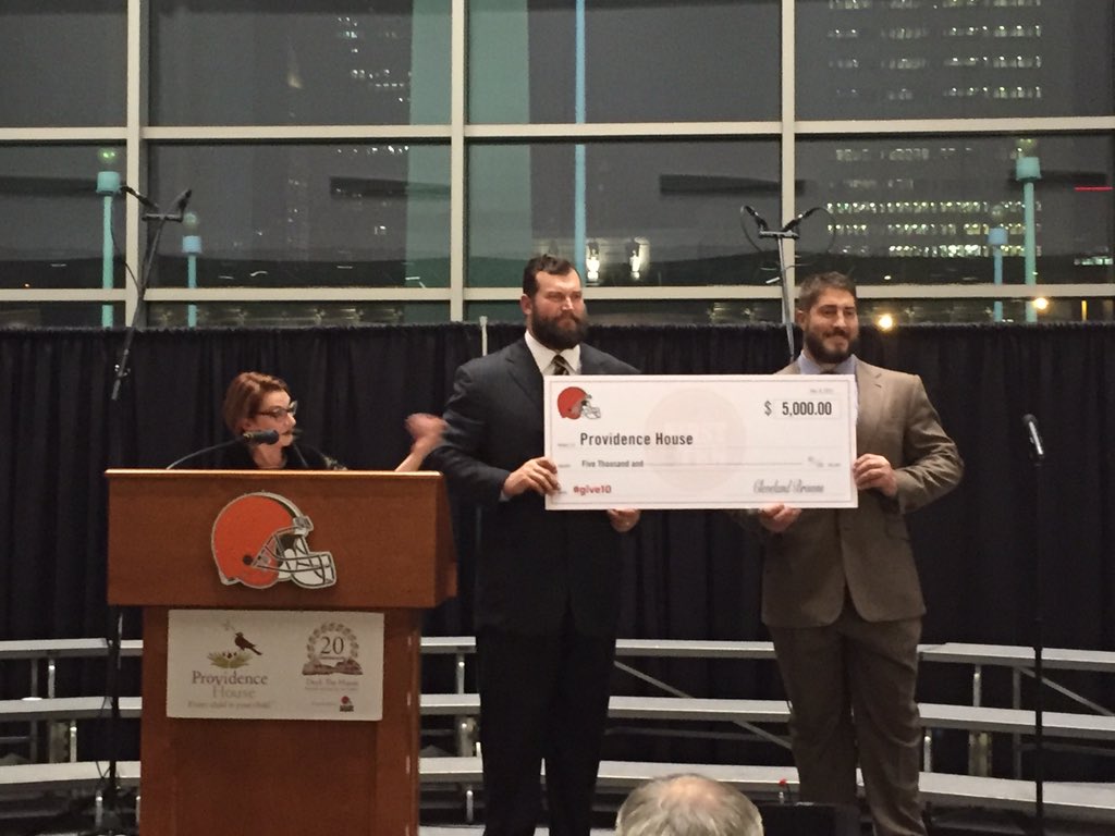 provhouseCLE's tweet photo. Thanks to the @Browns for matching our challenge with $5,000 - securing $10,000 for our babies & children #DTH2015 https://t.co/aDkrRLrsas