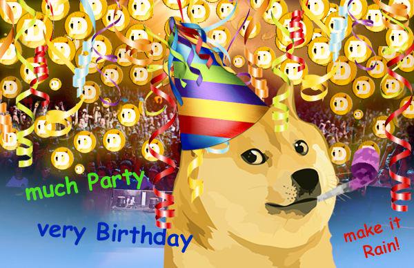 dogecoin happy birthday money