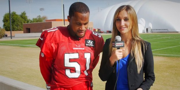 .@The_SportsPaige's Four Downs with <a href="/Kmint_46/">Kevin Minter</a>. He's looking forward to a RB on Thurs. - bit.ly/1lNfbeV