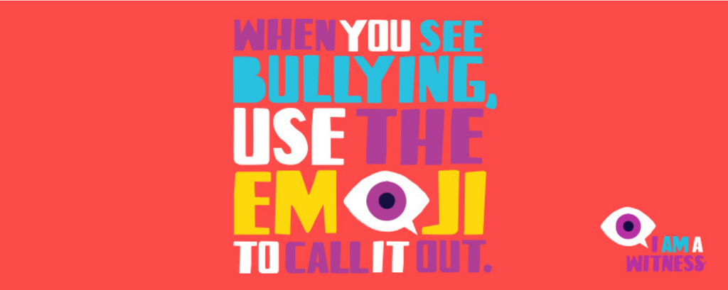 becauseofyou's tweet photo. You can be a Witness and stop bullying with a single emoji #IAmAWitness https://t.co/nzqElNfiUb