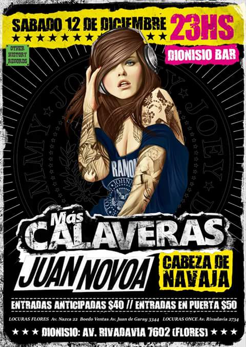 MasCalaveras's tweet photo. Este sábado nos vemos en Dionisio bar!!! https://t.co/qMuupfCQad