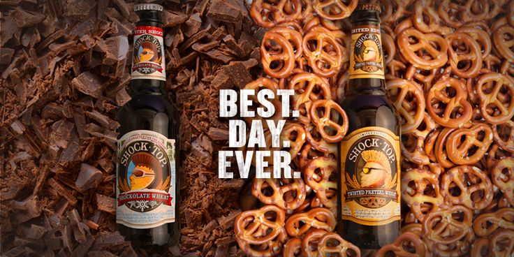 DrinkQualityMA's tweet photo. Every day can be the #BestDayEver if you grab a seasonal @shocktop @wedgehead brew! #Shockolate #TwistedPretzelWheat https://t.co/f4pLihgWr2