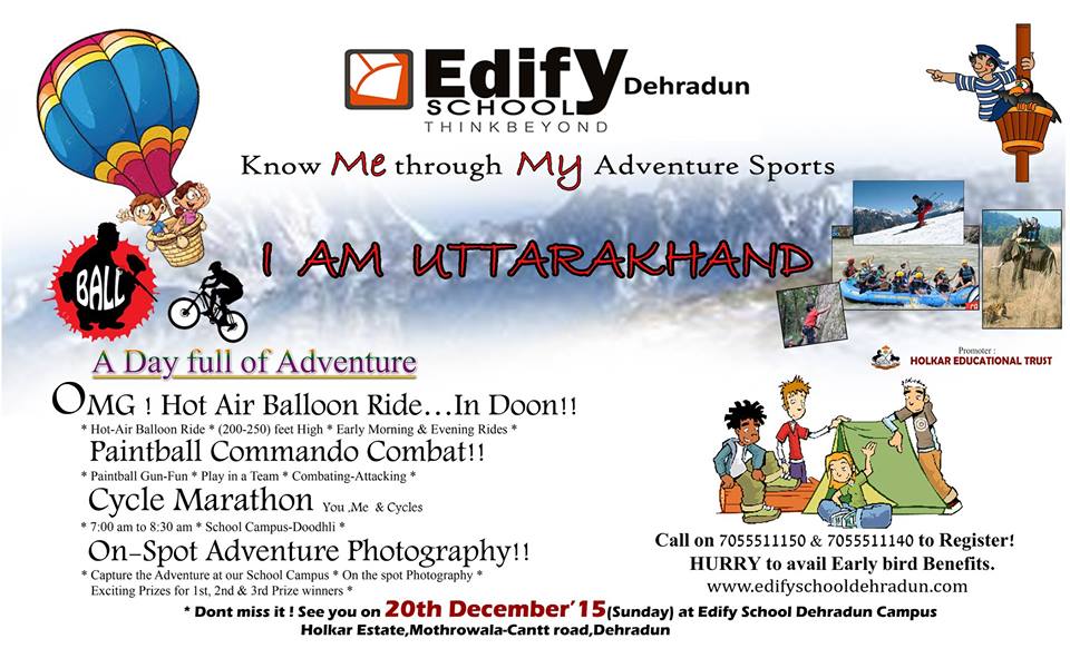 EdifySchoolDDN's tweet photo. I AM UTTARAKHAND
A Day Full of Adventure. https://t.co/vsGBacWcrN