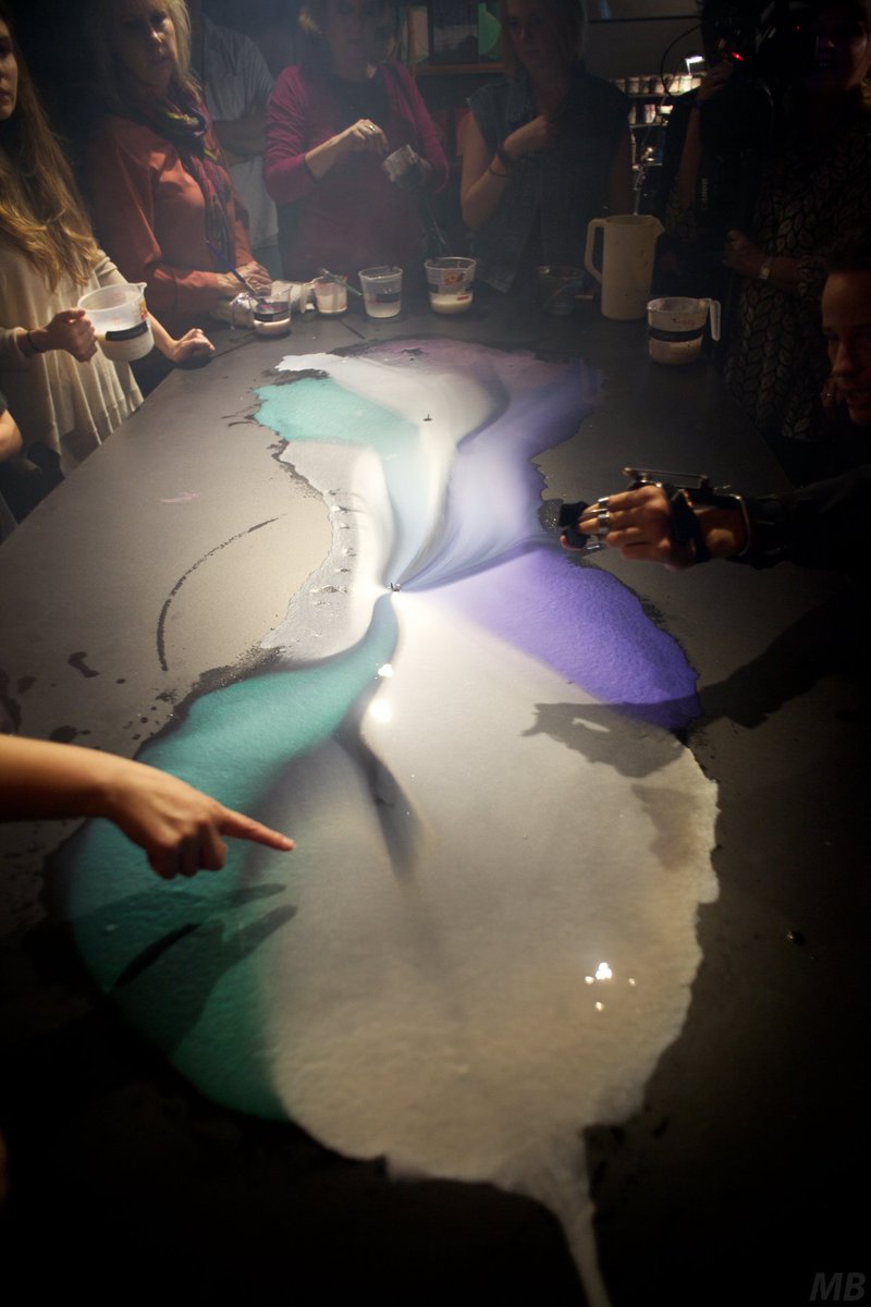jessehigman's tweet photo. Pouring paint with Art Walkers as Capitol Hill goes big. https://t.co/nKMxBMztMO https://t.co/YAeRBVk3ja