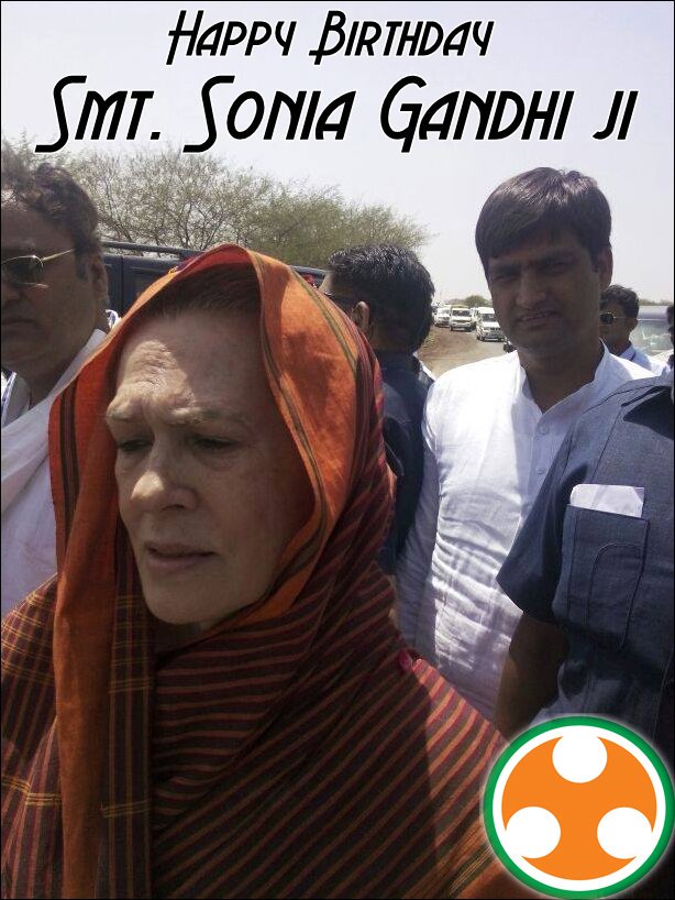 Happy Birthday Smt. Sonia Gandhi ji  