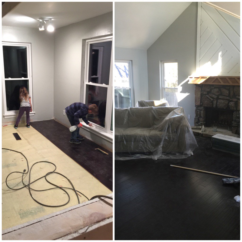 Chelsea_LouWho's tweet photo. Putting the kiddos to work 😊 #TransformationTuesday #throwback #FixerUpper https://t.co/gENwjWJXDE