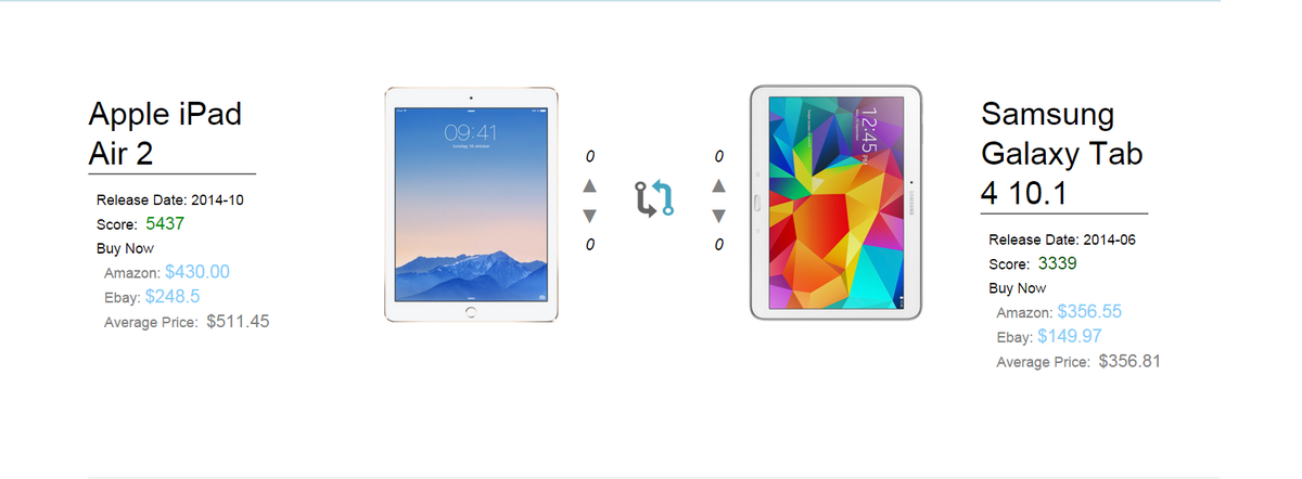 shopwithspere's tweet photo. Pretty sure #Apple wins this battle, good try #Samsung to do your own comparison go to spere.io #TabletWars #ipad https://t.co/Xq3hQwK5IW