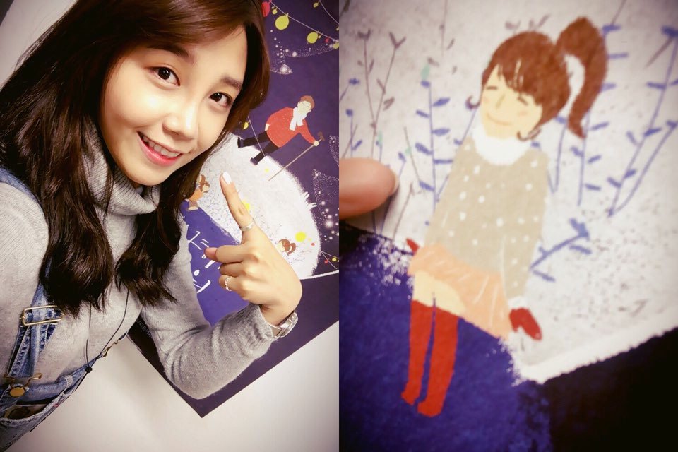 [#은지] 까꿍! 그대들 크리스마스 이브 때 뭐해요? 나랑 같이 각오빠 콘서트 놀러가지 않을래요? 여기 포스터 속 귀여운 소녀가 바로 저에요! 귀엽죠? 우리 모두 24일에 상명대에서 만나요!