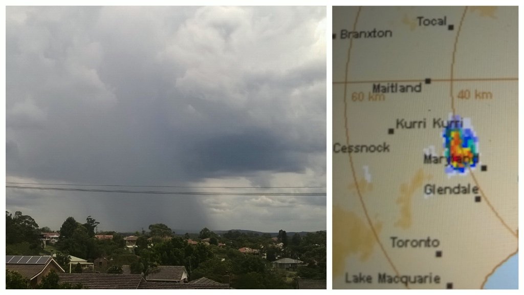 Talk about isolated showers #theyarereal#Maitland#humidity#bom#thunder#isolatedshowers#imminent