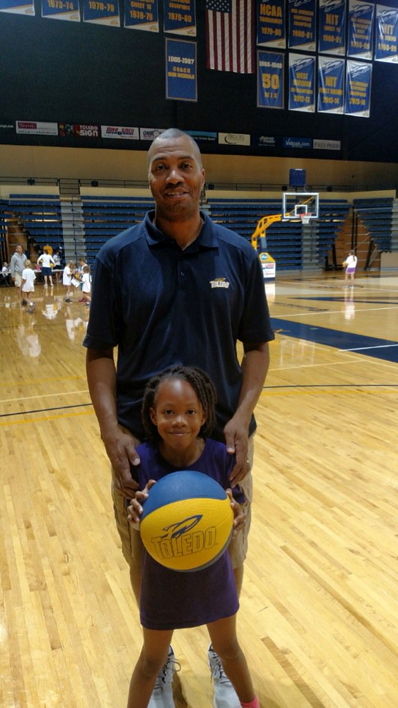 Flash back to when my daughter had her first basketball camp!