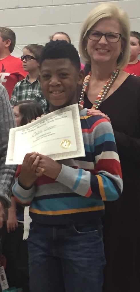 The_Coach_Coop's tweet photo. My Guy got student of the month! Super Proud Dad! And thankful for amazing teachers like Mrs. Thurman! #HBWE https://t.co/Glbb8em6ZJ