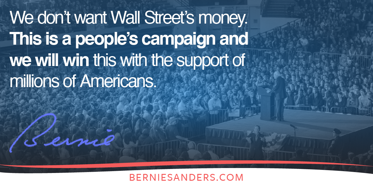 BernieSanders's tweet photo. This campaign is about a political revolution — millions of people standing up and saying, enough is enough. https://t.co/5xDqkhRSy1