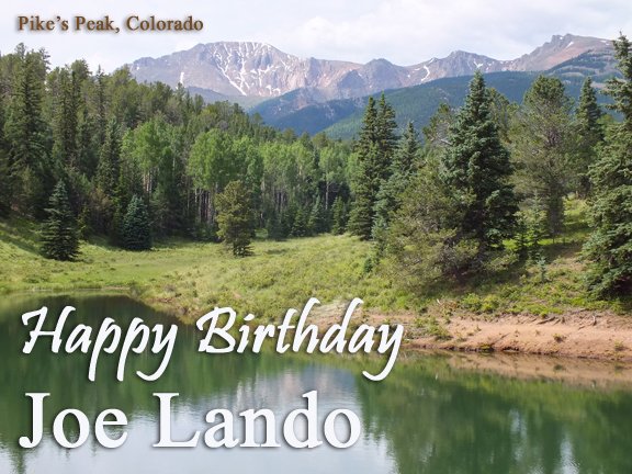  - Wishing you a very Happy Birthday!  We hope you have a great celebration with loved ones. 
