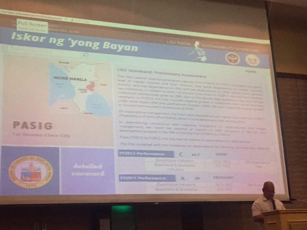 momblogger's tweet image. Has anyone used this LGU scorecard ? #DataSummitPH #breakthechain