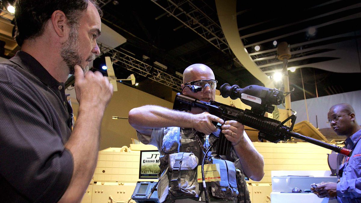 TheOnion's tweet photo. Gun Show Vendor Jokes With Insane Customer About How He Hopes He's Not Insane https://t.co/4qIZyTBHzJ https://t.co/yWNrLt9H7V