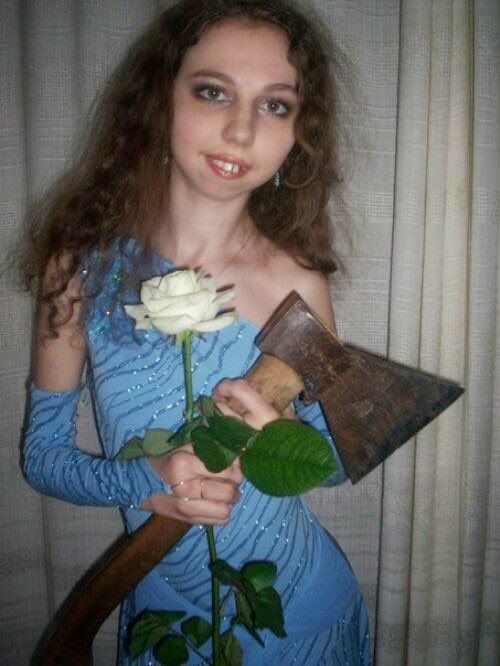 RussianProfiles's tweet photo. "In Mother Russia axe rose you" #RussianDatingProfiles https://t.co/eLx9UnUfgM