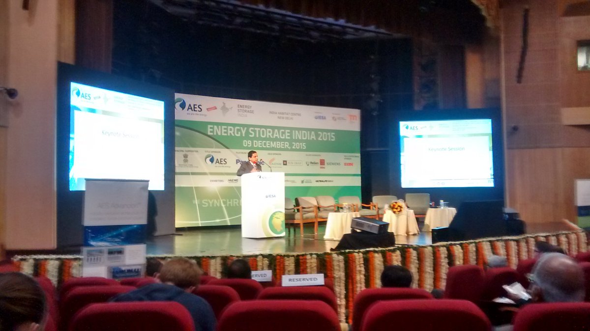 debiprasaddash's tweet photo. Mr. Uday Khemka, Vice Chairman, Sun Group delivering speech at keynote session @EnergyStorageIN @IndiaESA #ESI2015 https://t.co/h4CODEoPrm