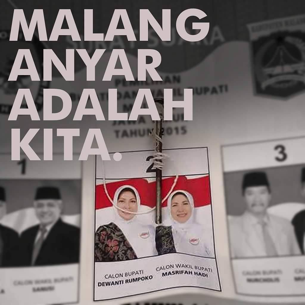 InfoMalangAnyar's tweet photo. MALANG ANYAR ADALAH KITA.

#pilkada2015 #tegasPilih2 #salam2jari #malanganyar #DewantiRump… https://t.co/M7XFYLElqz https://t.co/5F181rRyNM