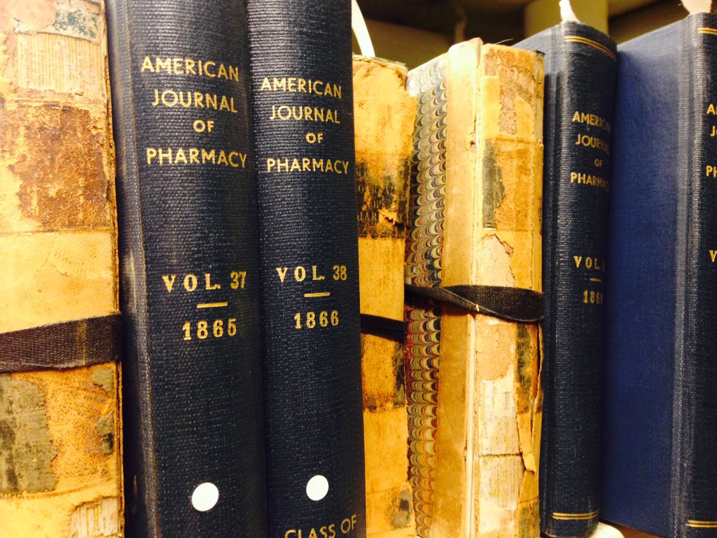 .<a href="/GersteinLibrary/">Gerstein Library UTL</a> Stretching legs I find 155 yr old manuscripts &amp; their 70 yr old reprints:1860 Am J Pharm, Nice!