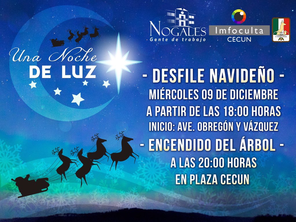 TemoGalindo's tweet photo. Les invito a presenciar el Desfile Navideño organizado por el @GobiernoNogales, aquí les comparto los detalles: https://t.co/3sQilP3Ee4