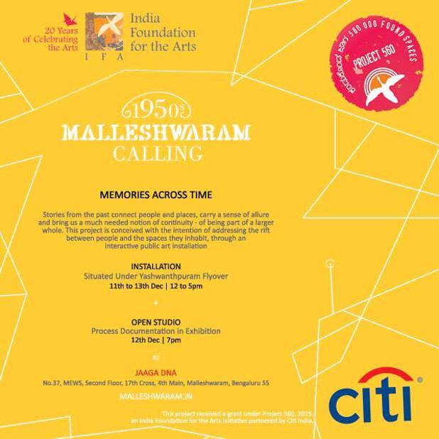jaagarnaut's tweet photo. MALLESHWARAM.IN | Visit the phone booth. 11-13Dec. Noon to 5pm. Yashwanthpuram Flyover. #publicarts #P560 #JaagaDNA https://t.co/6nCg1DS25v