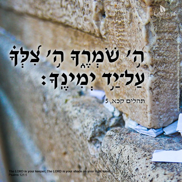 viaLiferoad's tweet image. "ה֥' שֹׁמְרֶ֑ךָ ה֥' צִ֝לְּךָ֗ עַל־יַ֥ד יְמִינֶֽךָ"
