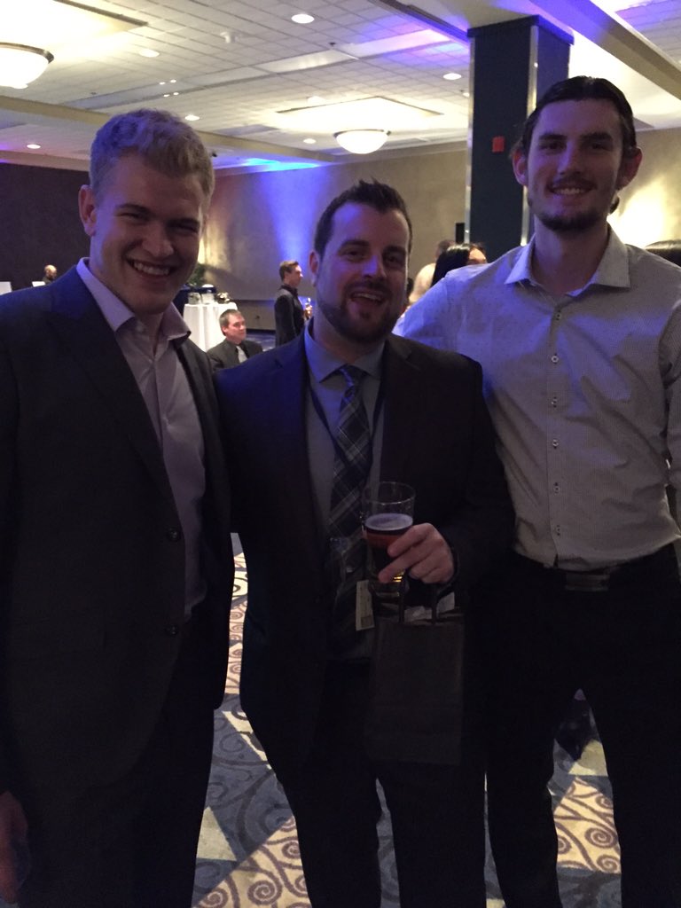 Great time with <a href="/NHLJets/">Winnipeg Jets</a> <a href="/Copp94/">Andrew Copp</a> <a href="/C_Hellebuyck30/">Connor Hellebuyck</a> at the #NHLPAFashionShow which raised 200k for local charities