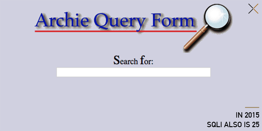 SQLI_FR's tweet photo. 25 years ago, #ARCHIe, the first internet search engine created by Alan Emtage & J. Peter Deutsch was born #SQLI25 https://t.co/zBXJHguUZp