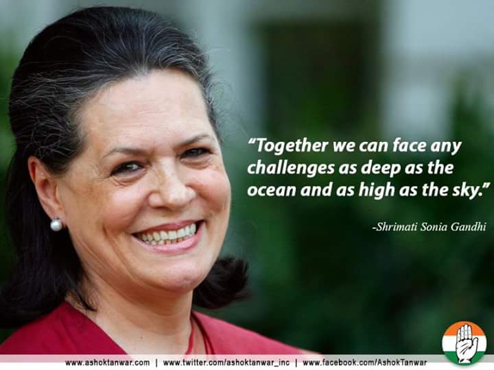 A very Happy Birthday to Hon\ble Congress President Smt. Sonia Gandhi Ji. 