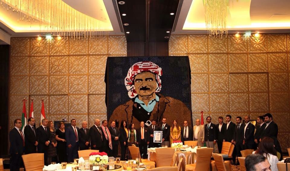 لأول مرة في التاريخ يدخل اسم كوردستان  كتاب گينس للأرقام القياسية عن طريق صورة للأب الروحي للكورد مصطفى البارزاني