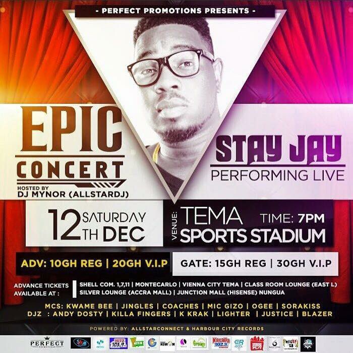 ReggieChilo's tweet photo. #EpicConcert
#Saturday
#TemaSportsStadium
@STAYJAYGH will b performin
#perfectpromotion @Djmynor1
#EmpireRepublik https://t.co/eHqOPtWiXP