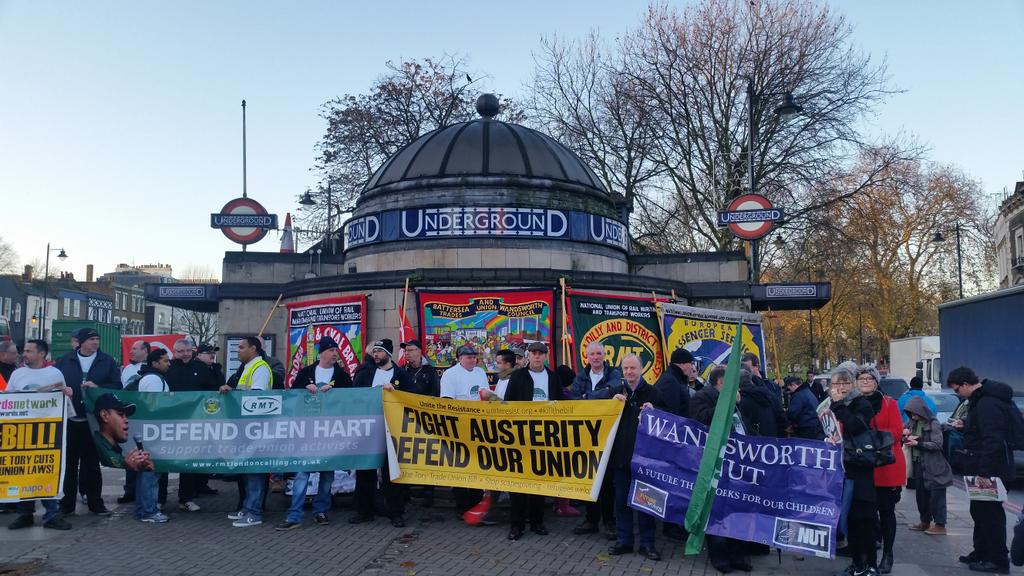Juliebsherry's tweet image. Great turnout on #DefendGlenHart @RMTunion protest to #StopVictimisation &amp;amp; #DefendOurUnions #KilltheBill