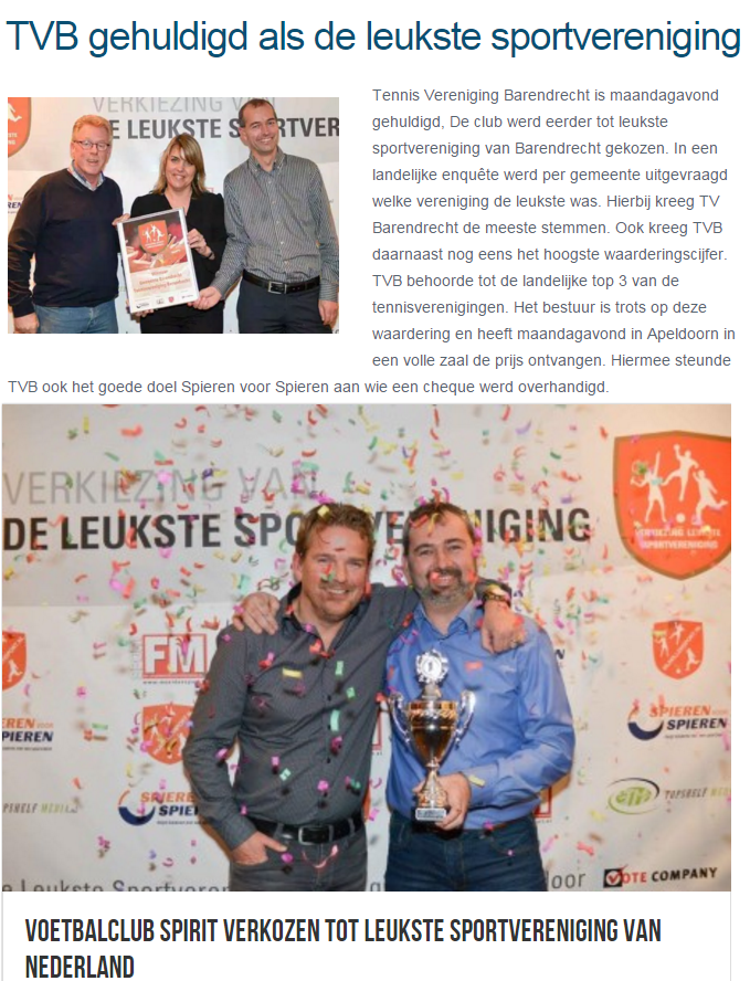 Superleuk! Kranten besteden massaal aandacht aan de winnaars van de verkiezing :-)