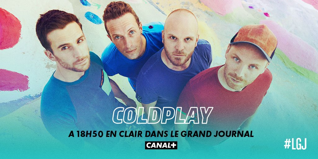 canalplus's tweet photo. Pour son grand retour, @coldplay a choisi le @GrdJournal de ce soir pour une interview et deux titres en Live ! #LGJ https://t.co/q0kJSyXb77