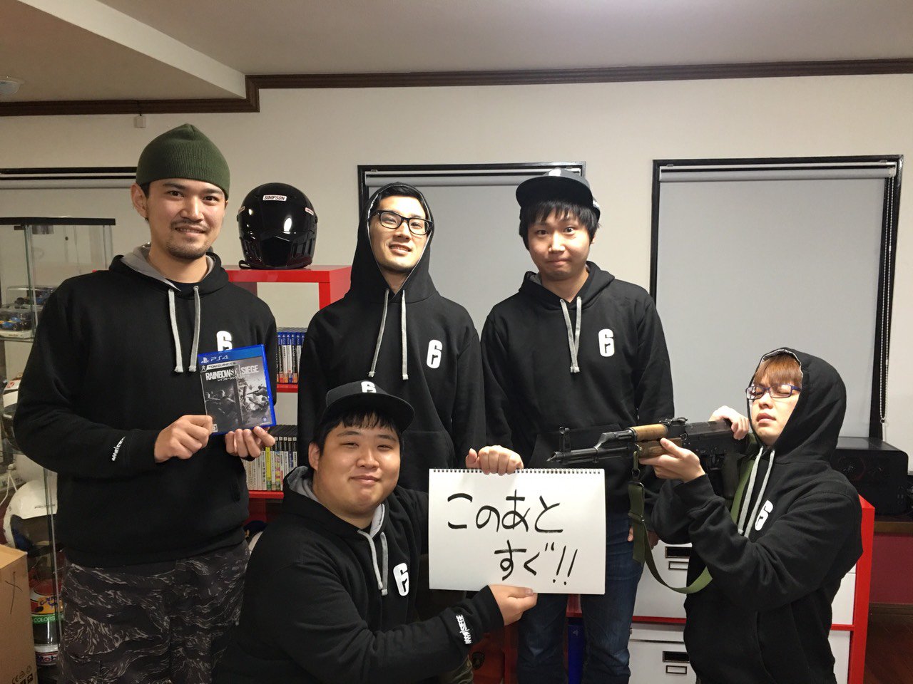 ゲムするッ 本日この後20時より ゲムするr6s特番 です スタッフもお揃いのパーカーを着て 戦闘態勢万端 発売目前 2bro と三人称がレインボーシックス シージをプレイ T Co 6ehkskh9wd T Co Pkwgmqsll4 ゲムするッ 本日この後20時より ゲムするr6s特番 です スタッフもお揃いのパーカーを着て 戦闘態勢万端 発売目前 2bro と三人称がレインボーシックス シージをプレイ T Co 6ehkskh9wd T Co Pkwgmqsll4