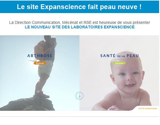 [New] Découvrez le tout nouveau site internet des Laboratoires Expanscience : expanscience.com